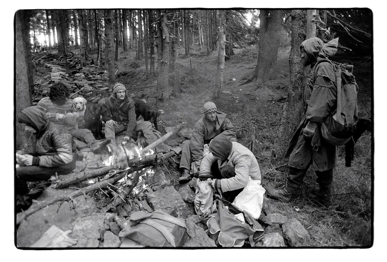 Poustevník Marek Gyaneshwarpuri, Růžohorky, Krkonoše Foto: Bohdan Holomíček (1999)