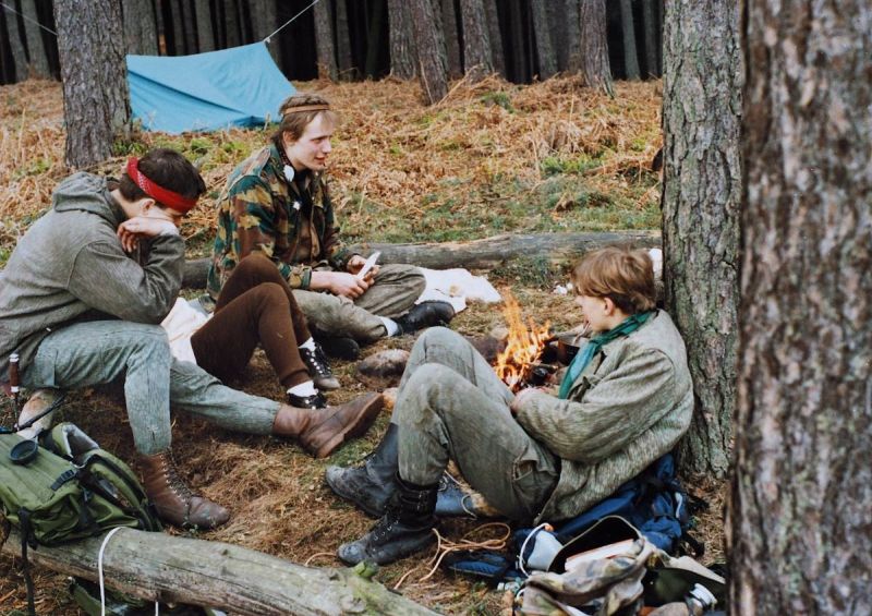  Legendární trampské vandry. Foto: Jiří Dressler 1989.