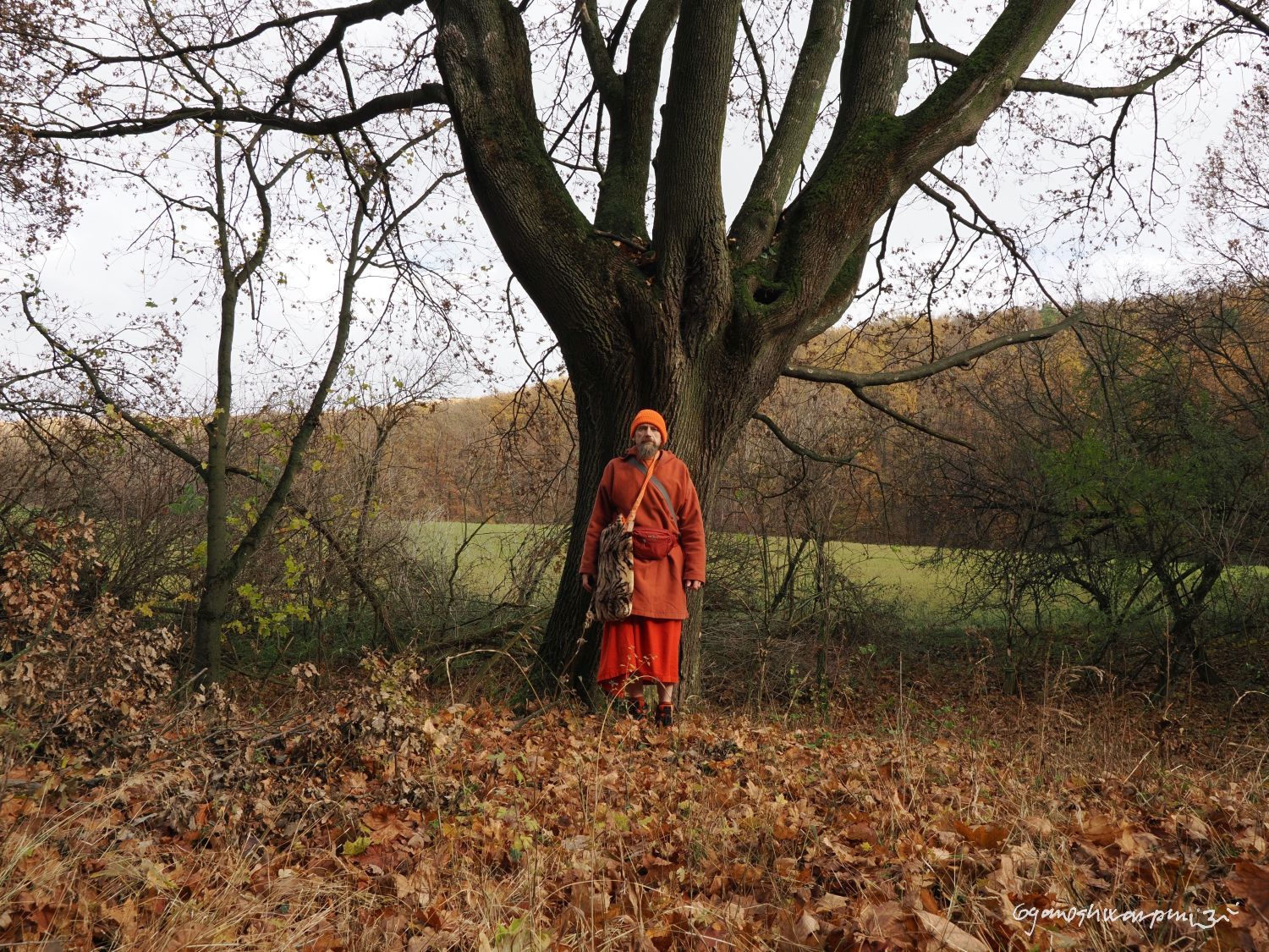 Našel jsem místo vhodné pro meditaci pod Hradiskem u Bosonoh. Foto: Svámí Gyaneshwarpuri, samospoušť (2024).