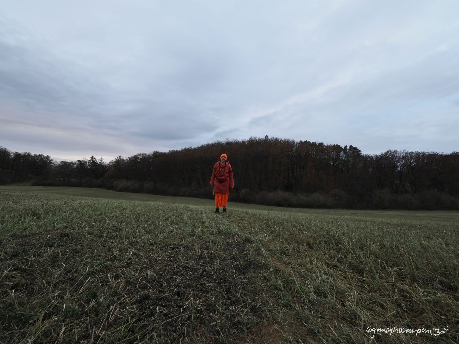  Hradisko u Bosonoh od polí. Foto: Svámí Gyaneshwarpuri, samospoušť (2024).