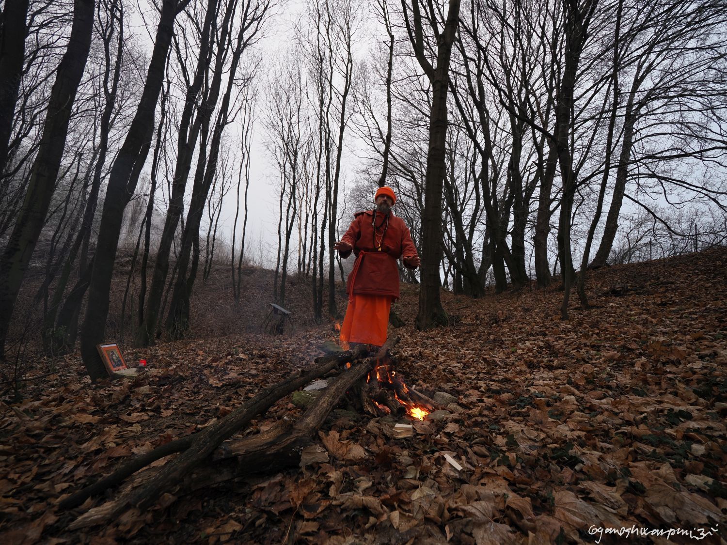 Na poustevně Gangotrí ve Střílkách na Silvestra. Foto: Svámí Gyaneshwarpuri, samospoušť (2024).