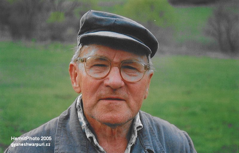 Arnošt Hloušek, speleolog z Habrůvky v roce 2005.  Foto: Marek P. Šenkyřík 2005.