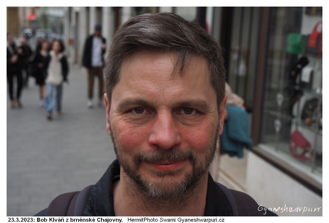 Bohumil Klváň z Chajovny. Foto: Svámí Gyaneshwarpuri 2023.