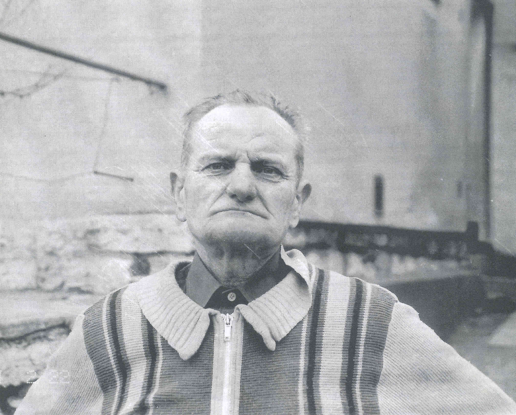 Jan Hynšt, poslední skalní duch Moravského krasu. Foto: Marek P. Šenkyřík 2004.