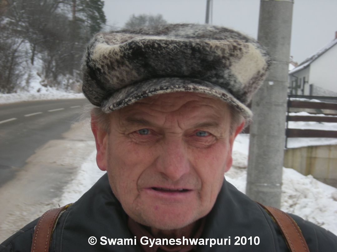 Jan Hynšt, poslední skalní duch Moravského krasu. Foto: Marek P. Šenkyřík 2004.