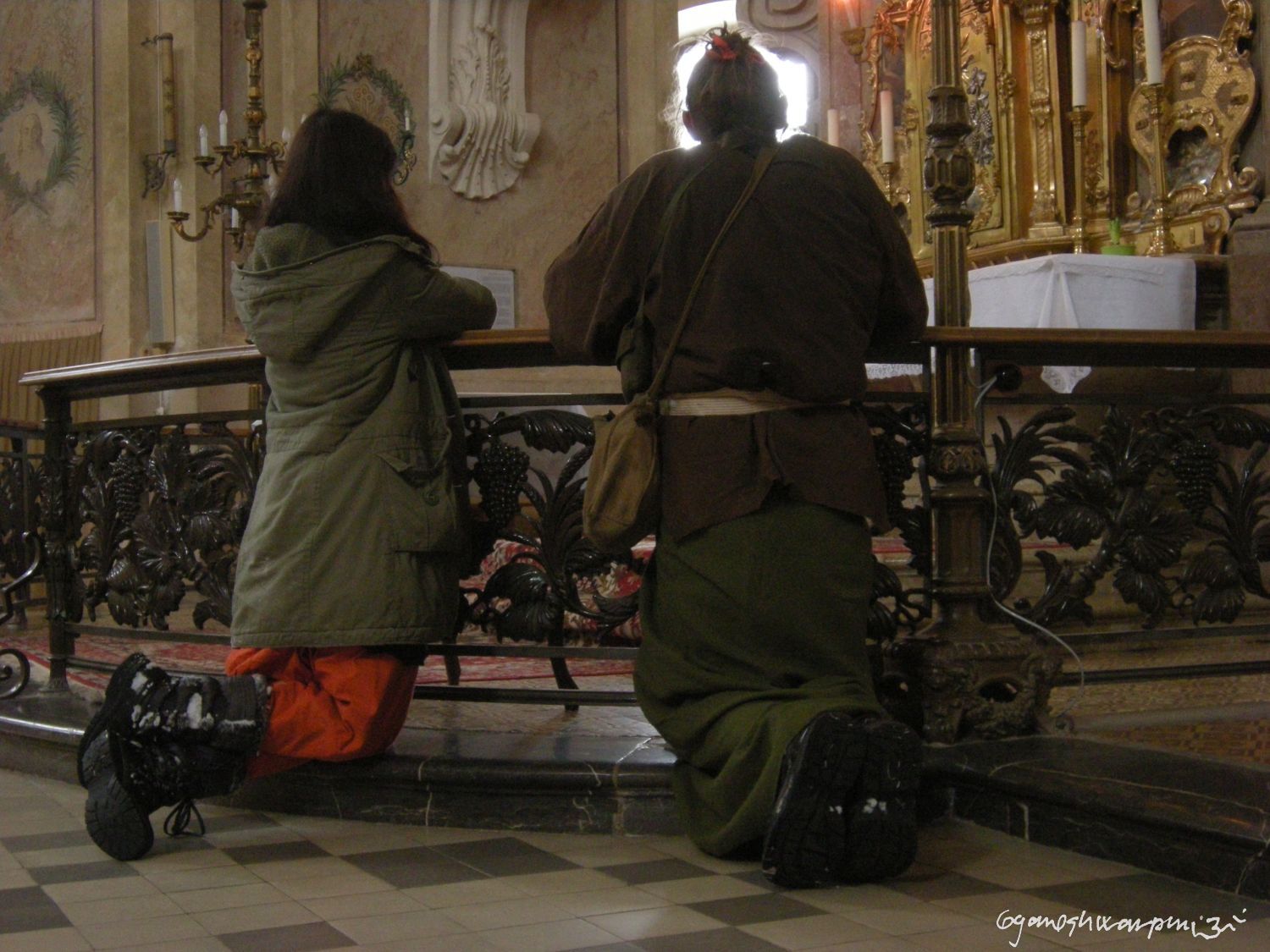 Poustevnice Klára z Olomučanské plošiny (2009-2010).  Foto: Marek P.  Gyaneshwarpuri (2009-2010).