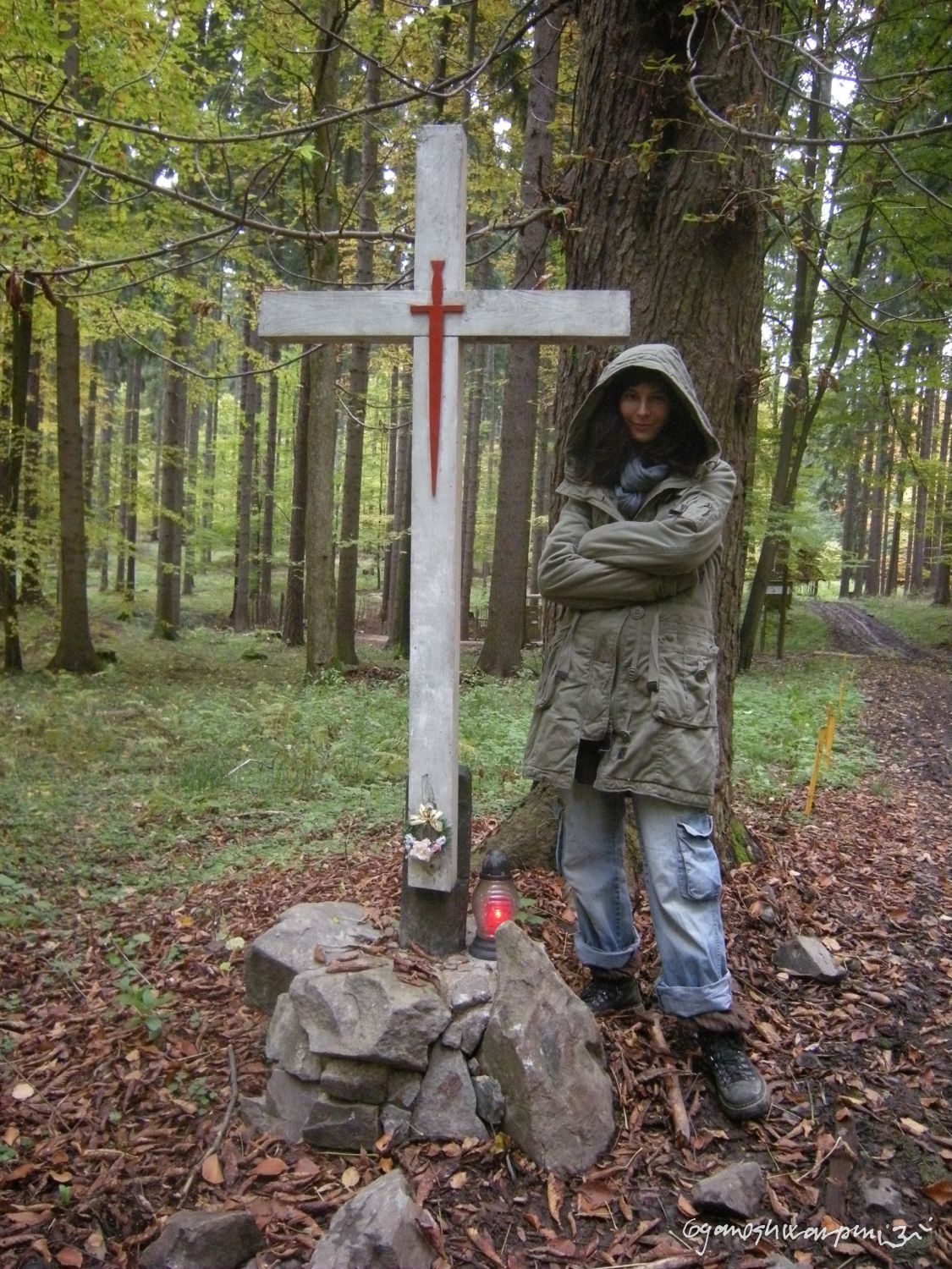 Poustevnice Klára z Olomučanské plošiny (2009-2010).  Foto: Marek P.  Gyaneshwarpuri (2009-2010).