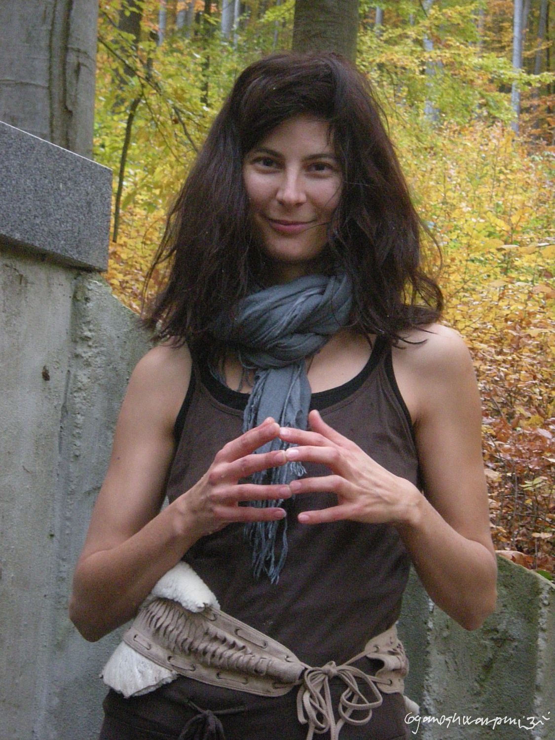 Poustevnice Klára z Olomučanské plošiny (2009-2010).  Foto: Marek P.  Gyaneshwarpuri (2009-2010).