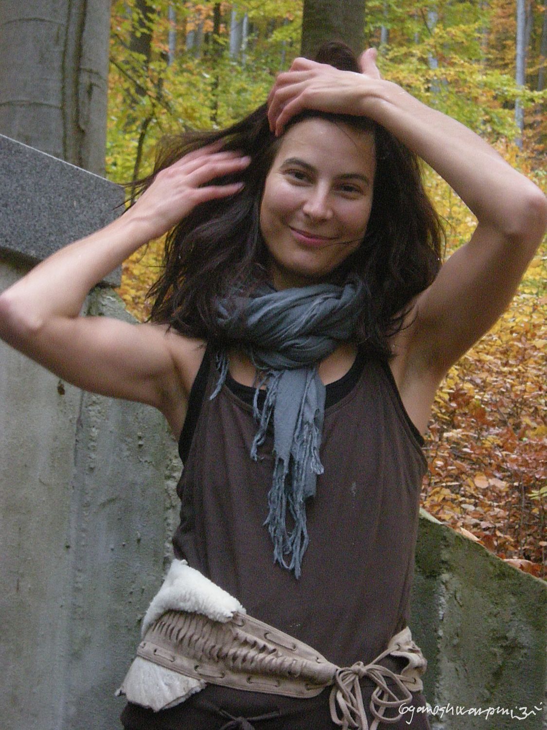 Poustevnice Klára z Olomučanské plošiny (2009-2010).  Foto: Marek P.  Gyaneshwarpuri (2009-2010).