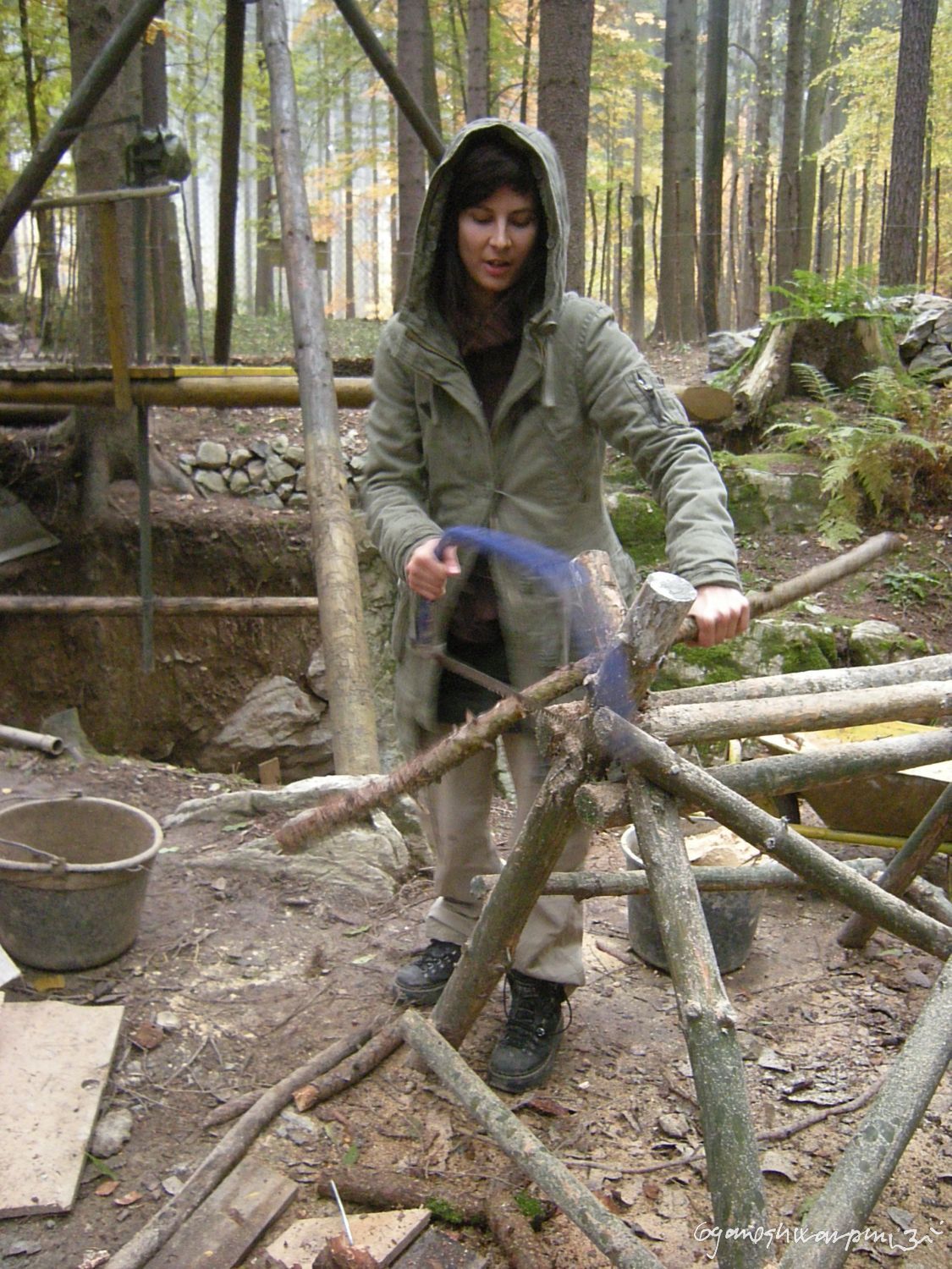 Poustevnice Klára z Olomučanské plošiny (2009-2010).  Foto: Marek P.  Gyaneshwarpuri (2009-2010).