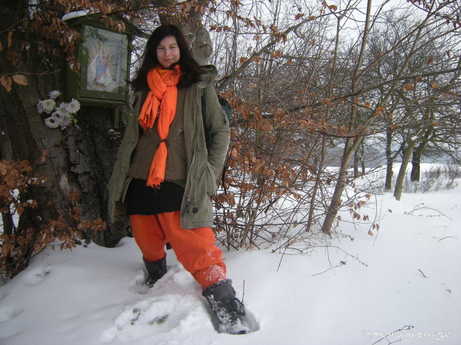 Poustevnice Klára z Olomučanské plošiny (2009-2010).  Foto: Marek P.  Gyaneshwarpuri (2009-2010).