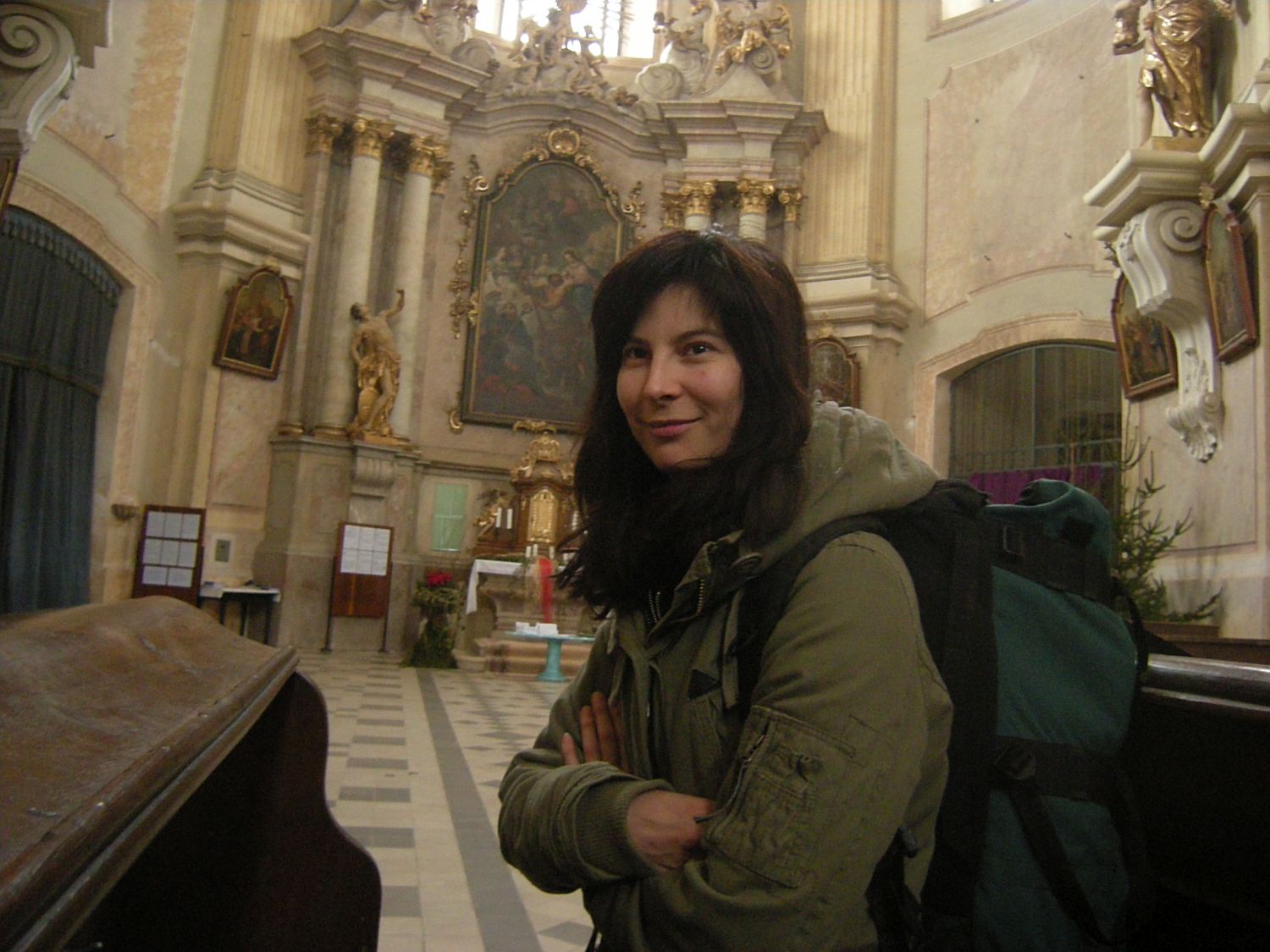 Poustevnice Klára z Olomučanské plošiny (2009-2010).  Foto: Marek P.  Gyaneshwarpuri (2009-2010).