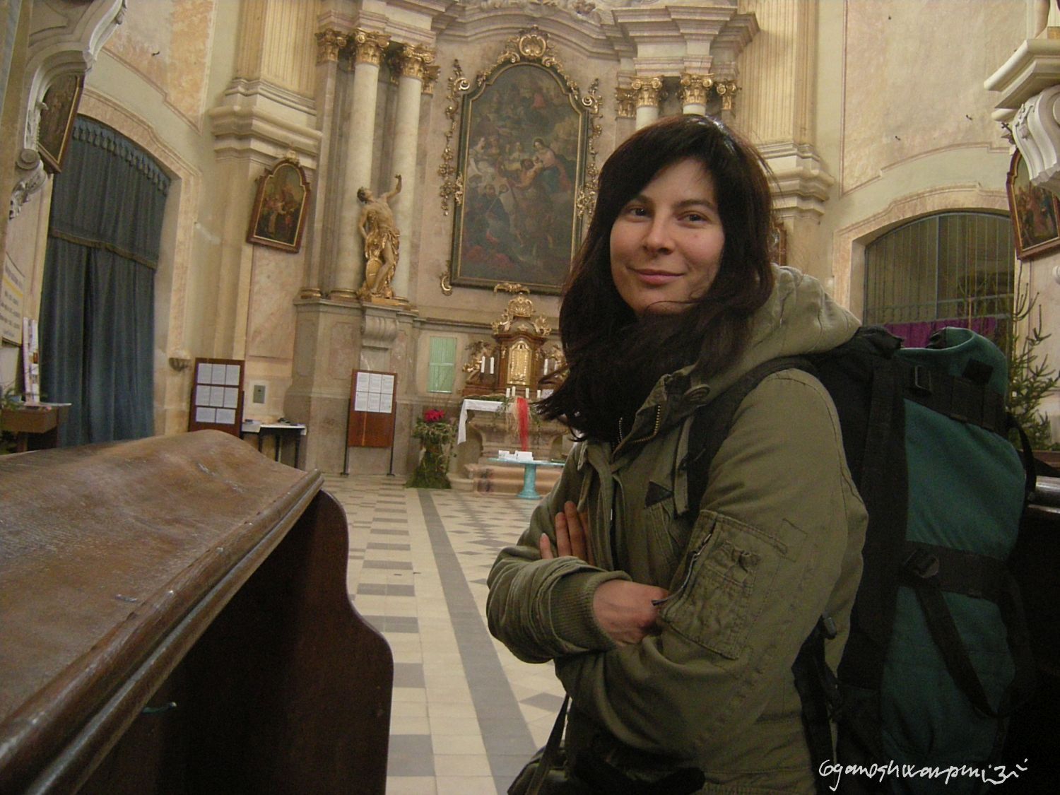 Poustevnice Klára z Olomučanské plošiny (2009-2010).  Foto: Marek P.  Gyaneshwarpuri (2009-2010).