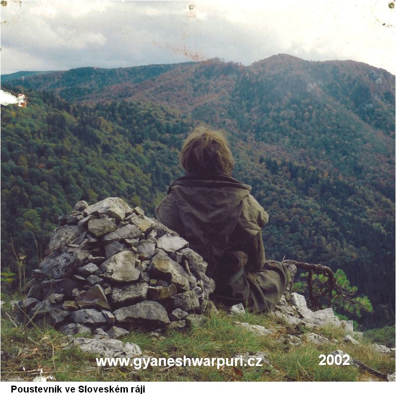 Slovenský ráj - poustevník Marek - Útes osvícení. Foto: Marek P. Šenkyřík 2002.