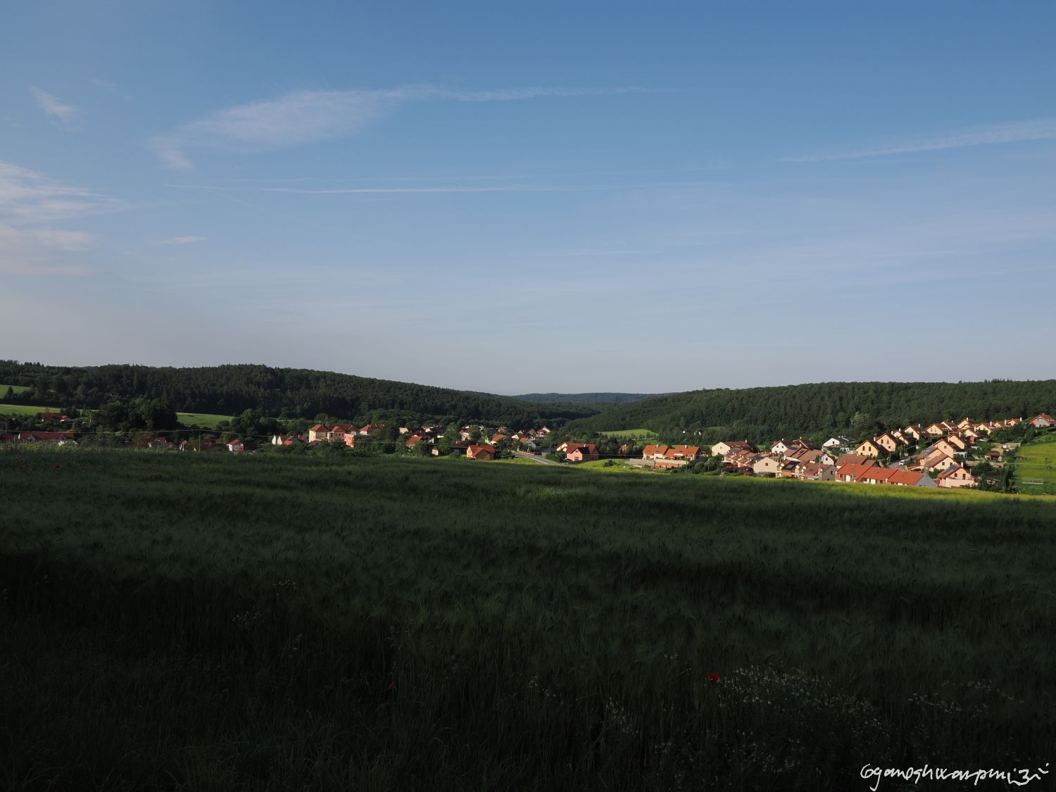Obec Březina. Foto: Svámí Gyaneshwarpuri (2024).