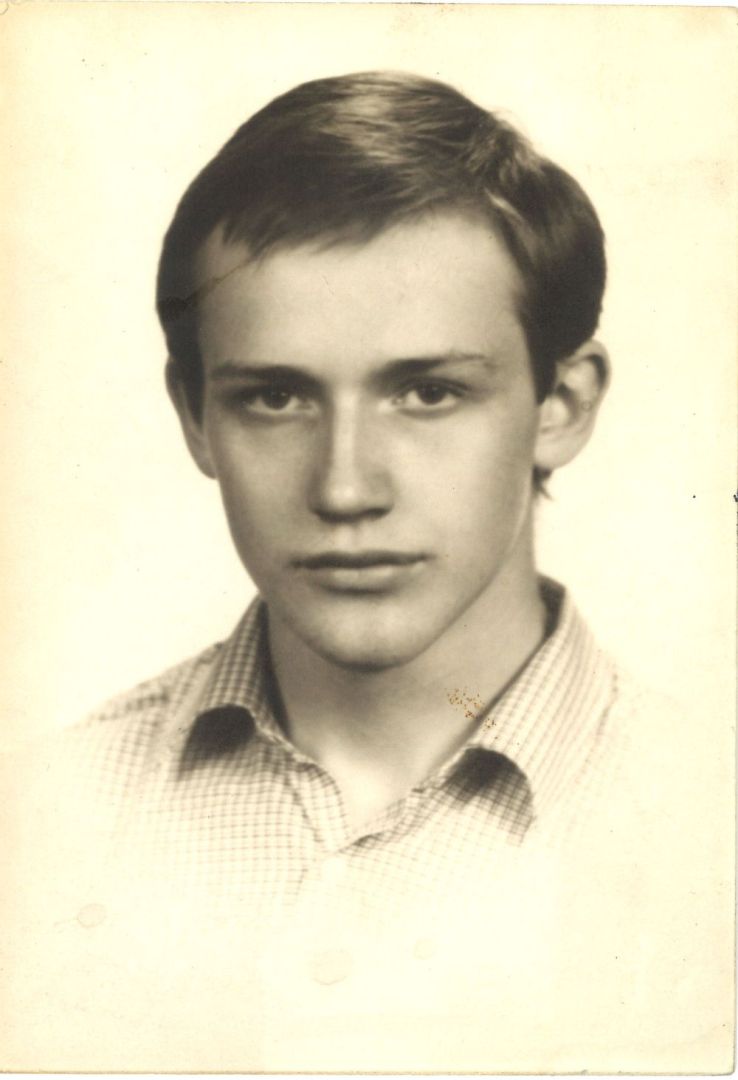 Marek Šenkyřík - maturitní foto 1986.